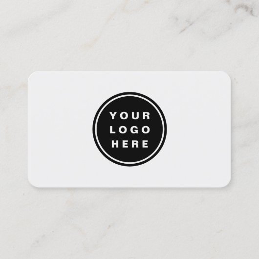 Grey Logo QR Code Professional Visitekaartje (Achterkant)