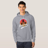 Grey Los Angeles Retro Hoodie (Voorkant volledig)