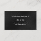 Grey Makeup Artist Script Profession Visitekaartje (Achterkant)