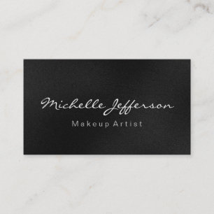 Grey Makeup Artist Script Profession Visitekaartje