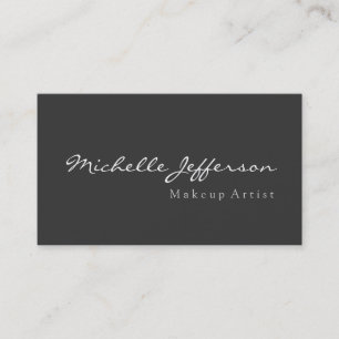Grey Makeup Artist Script Profession Visitekaartje
