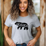 Grey Mama Beer T-shirt<br><div class="desc">Aangepast afgedrukte kleding met trendy Mama Beer afbeelding. Bezoek onze winkel voor het overeenkomende ontwerp van het Baby Beer. Klik aanpassen het om het ontwerp met uw eigen teksten en afbeeldingen te personaliseren. Kies van een brede waaier van de stijlen en de kleuren van het shirt.</div>