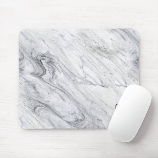 Grey Marble Black, drie Letter-monogram Muismat (Met muis)