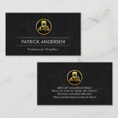 Grey Marble Grunge Texture Chauffeur Visitekaartje (Voorkant / Achterkant)