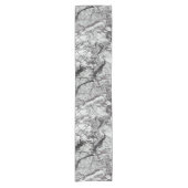 Grey Marble Kijk Korte Tafelloper (Voorkant)