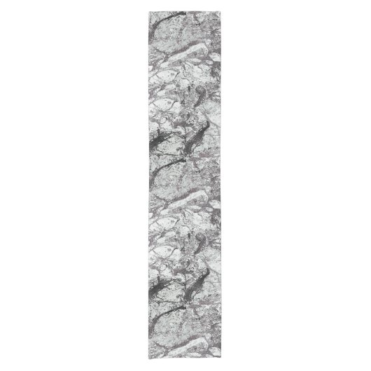 Grey Marble Kijk Korte Tafelloper (Voorkant)