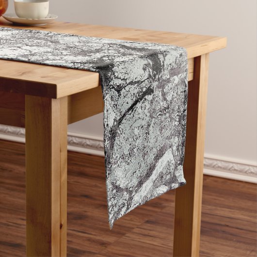 Grey Marble Kijk Korte Tafelloper (Voorbeeld)