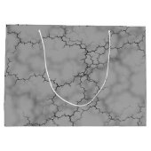 Grey Marble Pattern Vaderdag Groot Cadeauzakje (Achterkant)