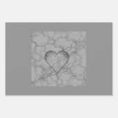 Grey Marble Pattern Vaderdag Inpakpapier Vel (Voorkant 3)