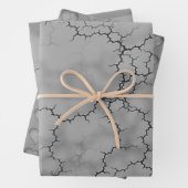 Grey Marble Pattern Vaderdag Inpakpapier Vel (In situ)