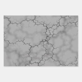 Grey Marble Pattern Vaderdag Inpakpapier Vel