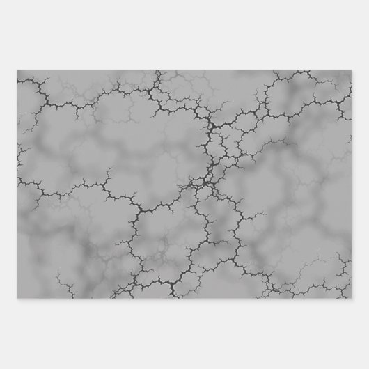 Grey Marble Pattern Vaderdag Inpakpapier Vel (Voorkant)