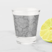 Grey Marble Pattern Vaderdag Shot Glas (Voorkant)