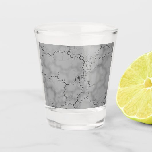 Grey Marble Pattern Vaderdag Shot Glas (Voorkant)