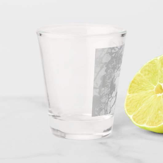 Grey Marble Pattern Vaderdag Shot Glas (Links)