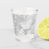 Grey Marble Pattern Vaderdag Shot Glas (Voorkant)