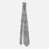 Grey Marble Pattern Vaderdag Stropdas (Achterkant)