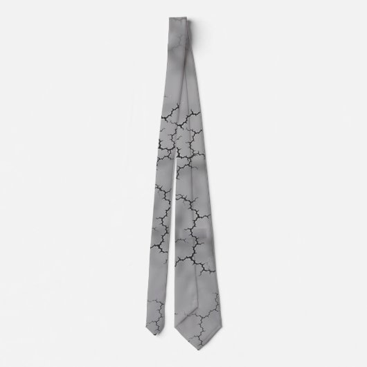Grey Marble Pattern Vaderdag Stropdas (Achterkant)