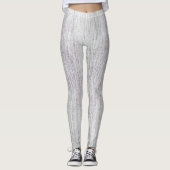 Grey Marble Patterned Leggings (Voorkant)