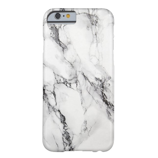 Grey Marble Stone Black Crack Case-Mate iPhone Case (Achterkant)