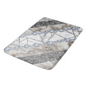 Grey Marble Stone Modern Abstract Badmat (Gekanteld)