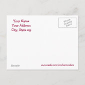 Grey Maroon Open House briefkaart (Achterkant)