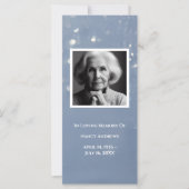 Grey Memorial Foto Gebed Kaart Begrafenis Bladwijz (Voorkant)