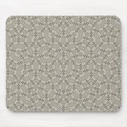 Grey minimalist Penrose geometric design desk mat Muismat (Voorkant)