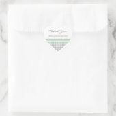 Grey Mint Gingham Dank u bruiloft gunst Labels (Tas)