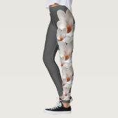 Grey Mississippi State Flower Magnolia Leggings (Links)