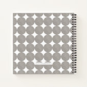 Grey Modern Arch Custom Photo Album Journal Notitieboek (Achterkant)
