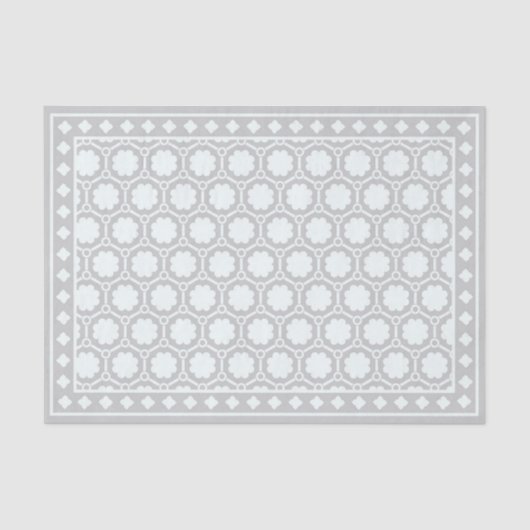 Grey Modern Bone Inlay Decoupage Paper Tissuepapier (Voorkant)