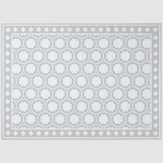 Grey Modern Bone Inlay Decoupage Paper Tissuepapier (Voorkant)