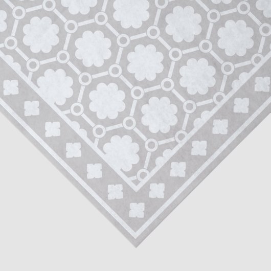 Grey Modern Bone Inlay Decoupage Paper Tissuepapier (Detail)