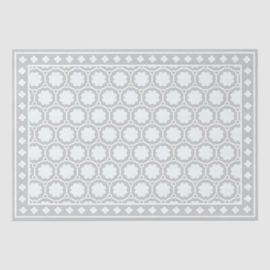 Grey Modern Bone Inlay Decoupage Paper Tissuepapier (Voorkant)