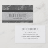 Grey Modern CEO Company Visitekaartjes (Voorkant / Achterkant)