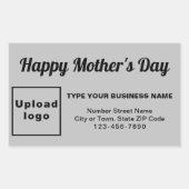 Grey Moeder Day Business Rectangle Sticker (Voorkant)