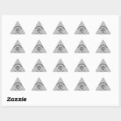 Grey Moederdag Business Triangle Sticker (Vel)