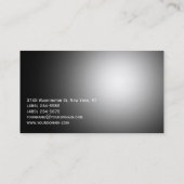 Grey Monogram Interior Designer Visitekaartje (Achterkant)