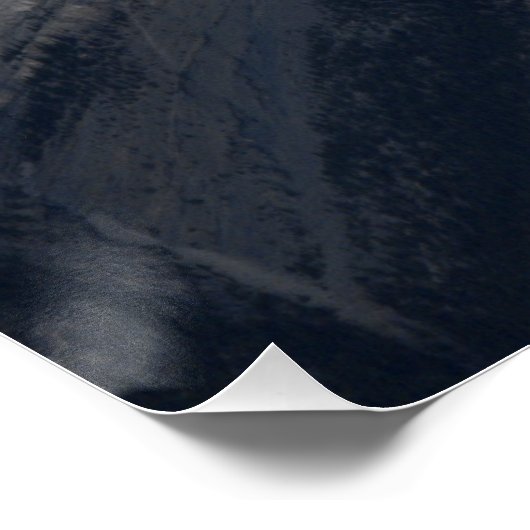 Grey Mountain Peak, Cloudy Blue Sky Perfect Poster (Hoek)