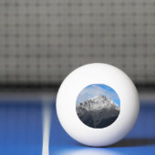 Grey Mountain Peak, Cloudy Blue Sky Pingpongbal (Net)