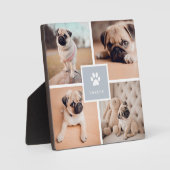 Grey | Naam en foto's plakken van honden Fotoplaat (Voorkant)