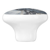 Grey Natuur Marble Pattern Keramische Knop (Zijkant)