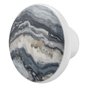Grey Natuur Marble Pattern Keramische Knop (Rechts)