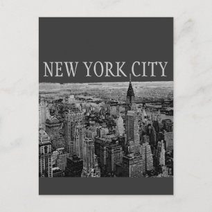 Grey New York City Panorama Briefkaarten
