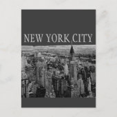 Grey New York City Panorama Briefkaarten (Voorkant)