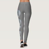 Grey New York State Flower (het Roos) Leggings (Achterkant)