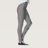 Grey New York State Flower (het Roos) Leggings (Rechts)