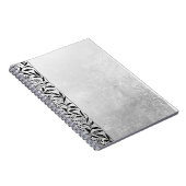 Grey Notebook with Black Accent– Elegant Journal Notitieboek (Rechterzijde)