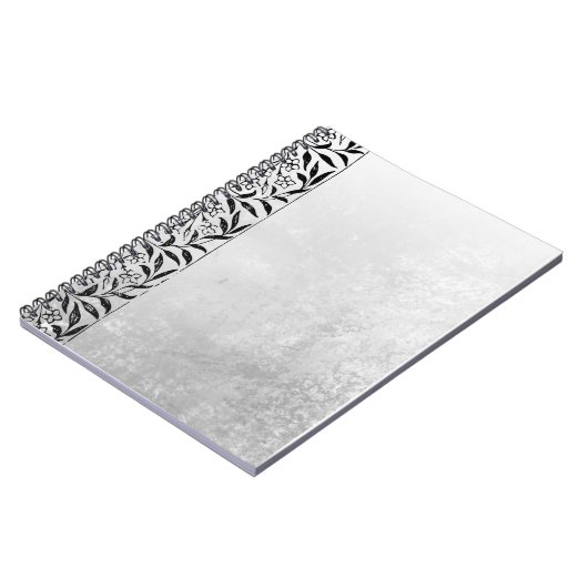 Grey Notebook with Black Accent– Elegant Journal Notitieboek (Linkerzijde)